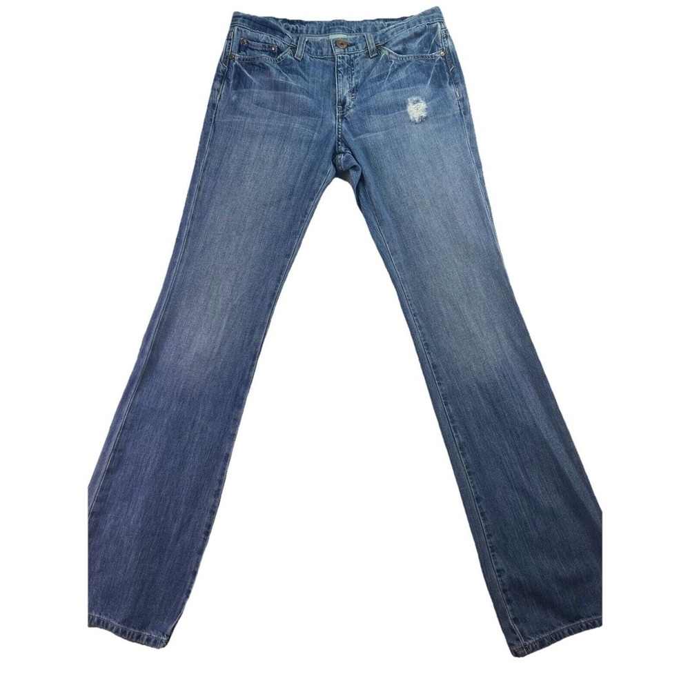 Banana Republic Distressed Wide Leg‎ Denim Jeans Womens Size 28
